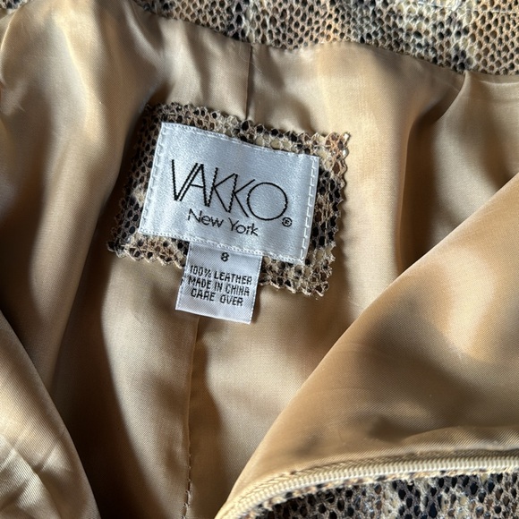 Vintage Vakko python embossed leather pants EVC size 28 - Picture 7 of 10